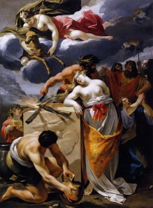 Painting: The Sacrifice of Iphigenia, by Francois Perrier, 17th century. Public Domain.